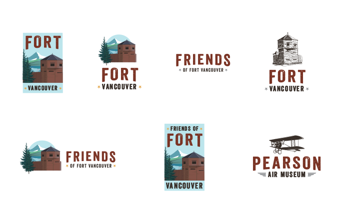 Friends of Fort Vancouver logo family